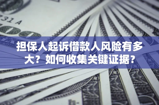 北京担保人起诉借款人风险有多大？如何收集关键证据？