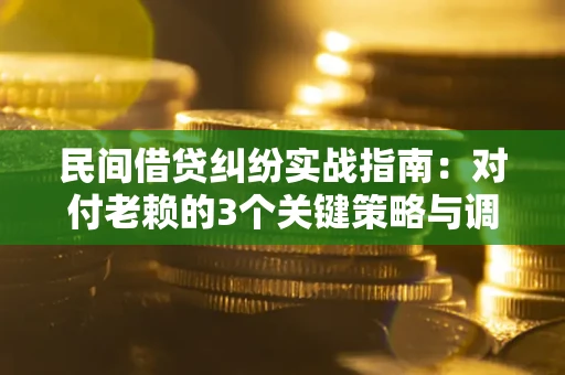 北京民间借贷纠纷实战指南：对付老赖的3个关键策略与调解盲区解析
