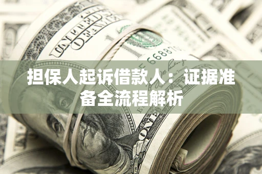 北京担保人起诉借款人：证据准备全流程解析