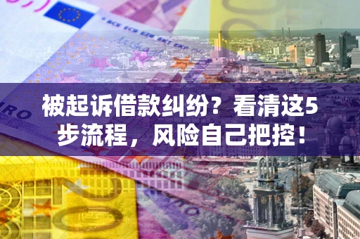 北京被起诉借款纠纷？看清这5步流程，风险自己把控！